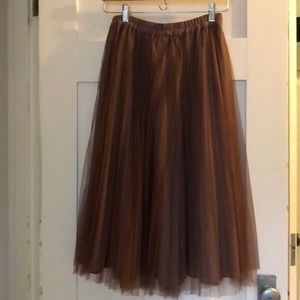 Tulle Midi Skirt